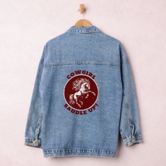 Veste En Jean Bronco Cowgirl