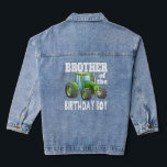 Veste En Jean Brother of Birthday Boy Kids Farm Tractor ID de la<br><div class="desc">Frère de l'anniversaire Boy Kids Farm Tractor Idée de fête</div>