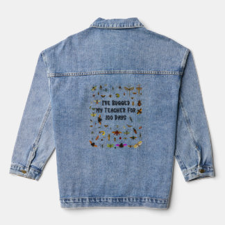 Veste En Jean Bugged Mon Enseignant 100 Jours D'École Garçons Gi