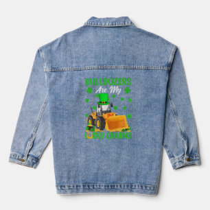 Veste En Jean Bulldozers Sont Mes Charmants Chanceux Bulldozer S