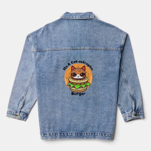 Veste En Jean Burger de chat 1 (Verso)