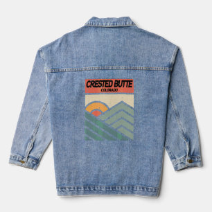 Veste En Jean Bûte en crête Colorado Montagne Graphique 1