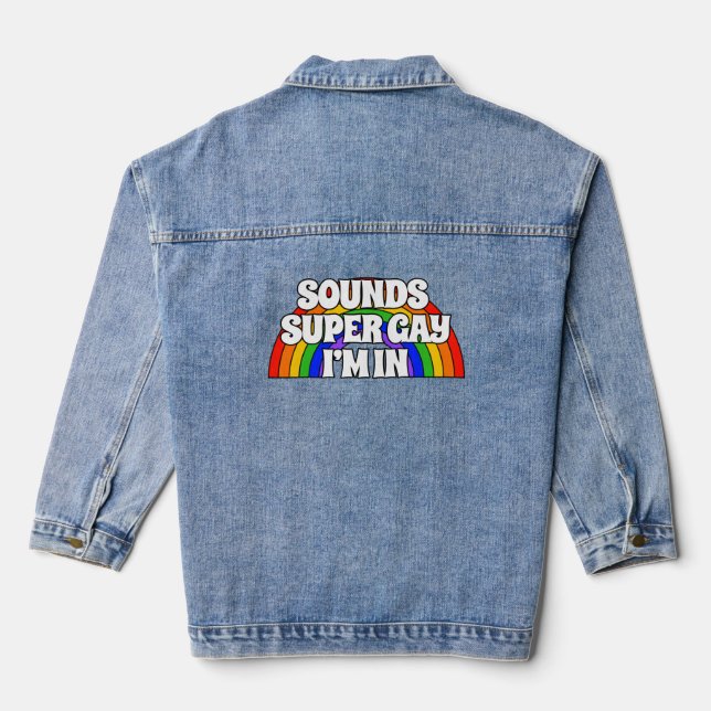 Veste En Jean Ça Semble Super Gay. J'y suis. (Verso)