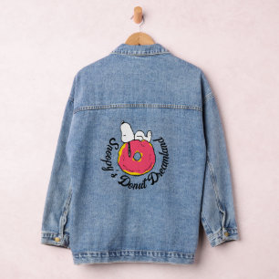 Veste En Jean cacahuètes Snoopy Donut rose
