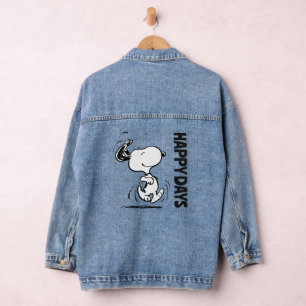 Veste En Jean cacahuètes   Snoopy Happy Dance