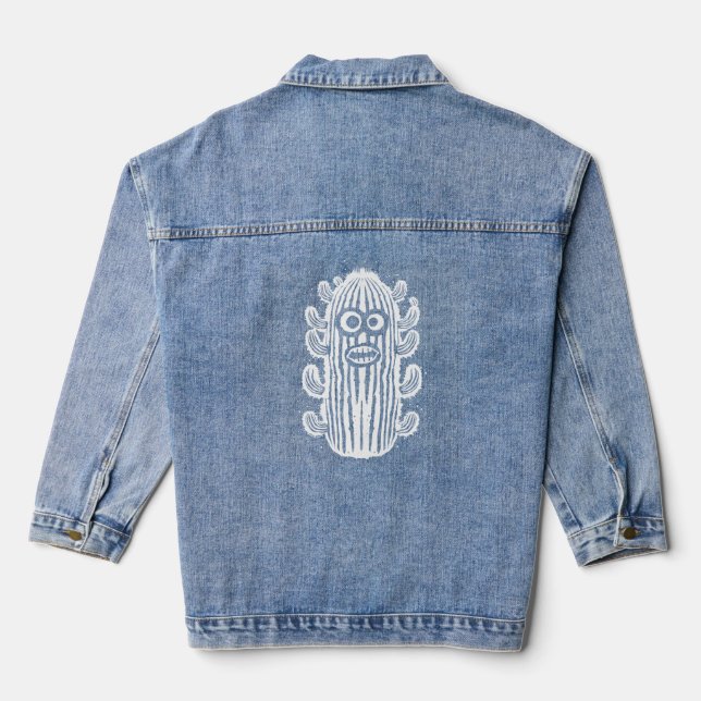 Veste En Jean Cactus Choqué (Verso)
