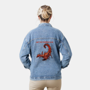 Veste En Jean Cadeau d'anniversaire Scorpion Zodiaque Scorpi