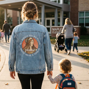 Veste En Jean Cadeaux drôles personnalisés pour les mamans célib