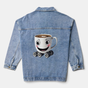 Veste En Jean café câblé