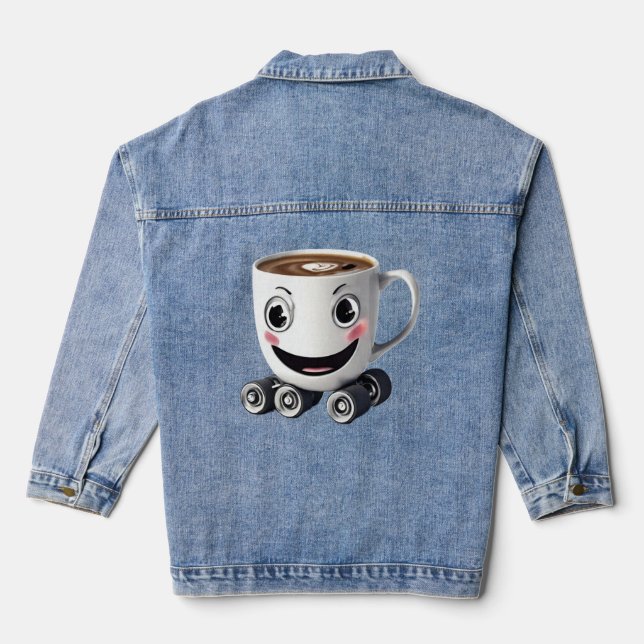 Veste En Jean café câblé (Verso)