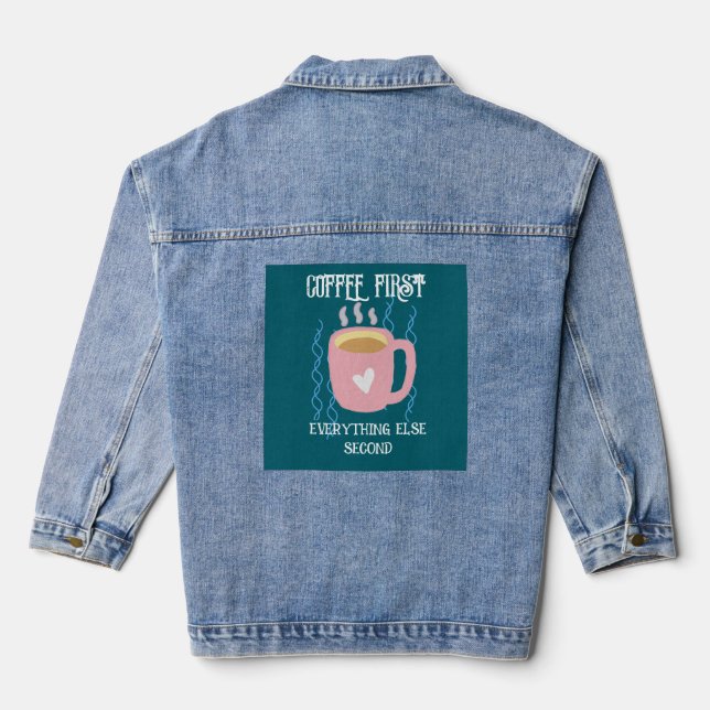 Veste En Jean Café d'abord (Verso)
