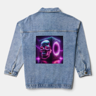 Veste En Jean Caisson de basses Skullbox
