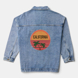 Veste En Jean California Cute Design Idées Cadeau Coucher de sol