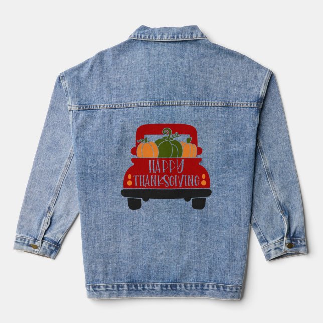 Veste En Jean Camion de Thanksgiving (Verso)