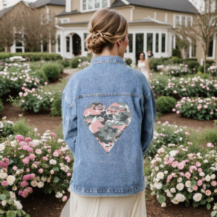 Veste En Jean Camouflage rose et gris, Militaire, Armée