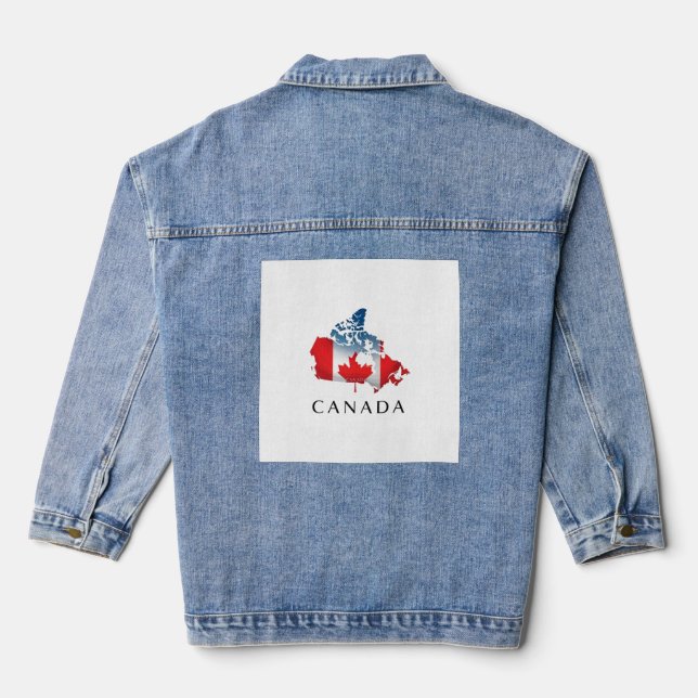 Veste En Jean Canada : Le pays de la feuille d'érable (Verso)