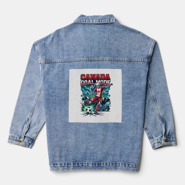 Veste En Jean Canada Mode de but squelette attaquant nations dyn (Verso)