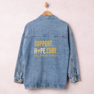 Veste En Jean cancer de l'enfance soutien espoir guérison Denim