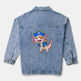 Veste En Jean Capitaine Axolotl Pirate Axolotl