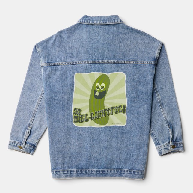 Veste En Jean Caractère Dill-lightFunny Pickle (Verso)