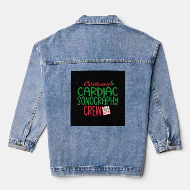 Veste En Jean Cardiac sonographe (Verso)