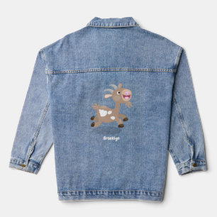 Veste En Jean Caricature de chèvre billy joyeux