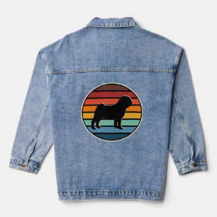 Veste En Jean carlin Vintage les années 70 rétro