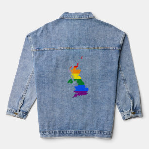 Veste En Jean Carte de la fierté britannique