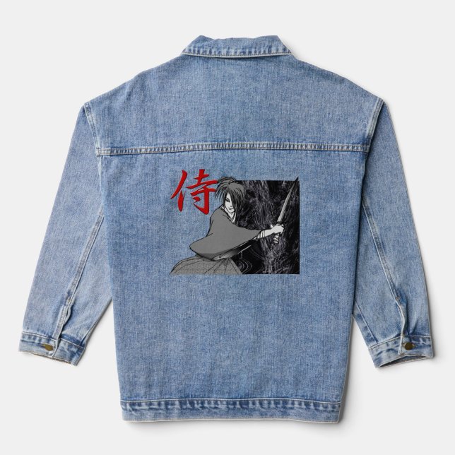 Veste En Jean Carte postale SAMURAI 01a (Verso)