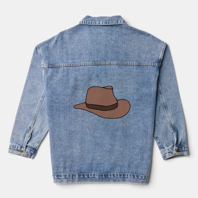 Veste En Jean Casquette Brown Fedora (Verso)
