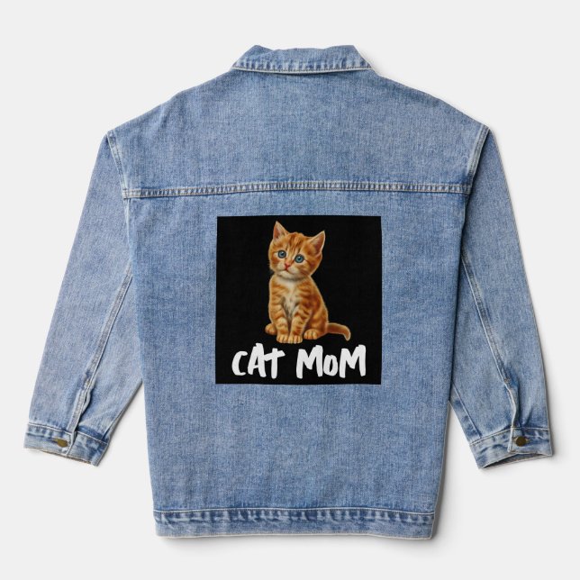 Veste En Jean CAT MOM CUT GINGER Denim Jean Veste (Verso)