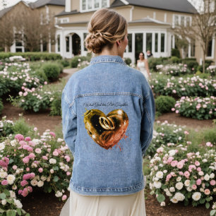 Veste En Jean Ce que Dieu a uni Mariée Mariage