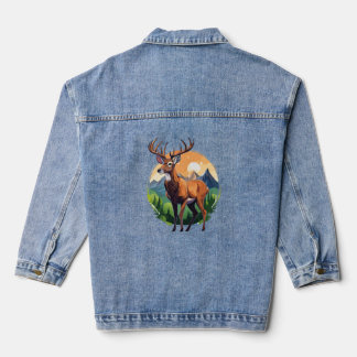 Veste En Jean Cerf rouge