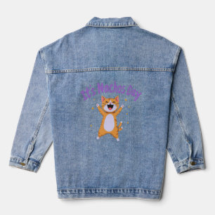 Veste En Jean C'est le jour de Nacho mignonne Humour de chat pou