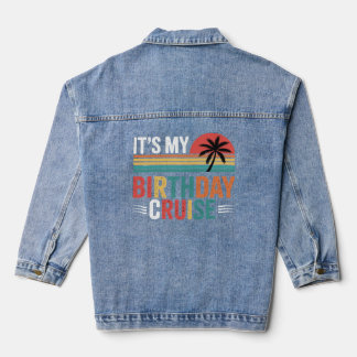 Veste En Jean C'est ma croisière d'anniversaire Lunettes de sole