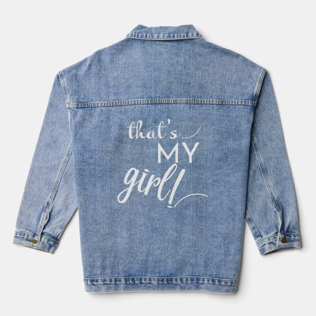Veste En Jean C'est ma fille (Verso)
