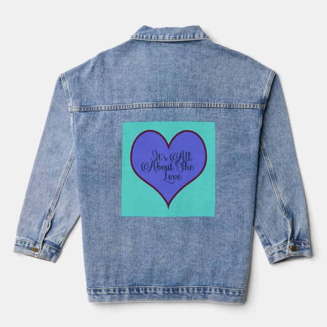 Veste En Jean C'est tout sur l'amour (Verso)