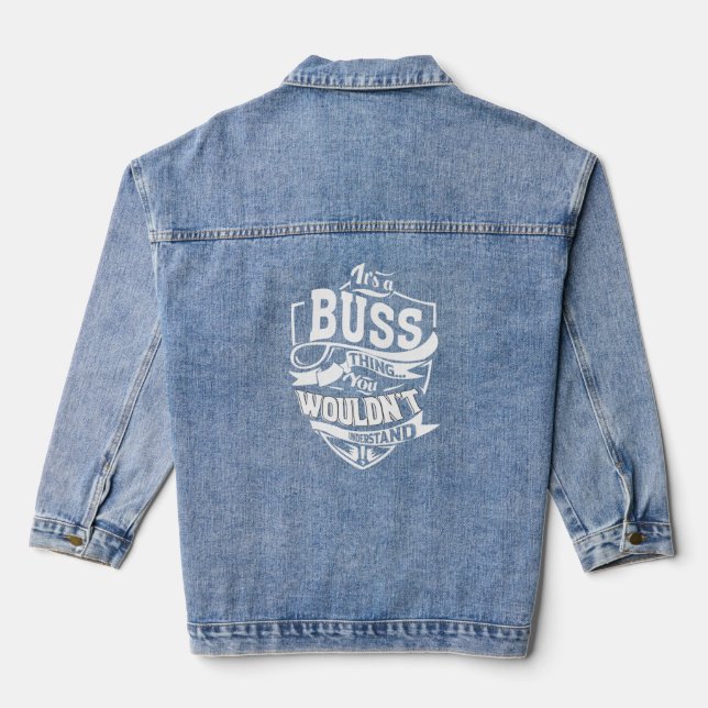 Veste En Jean C'est un truc de BUSS (Verso)