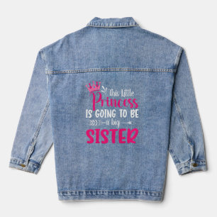 Veste En Jean Cette petite princesse va être une grande soeur