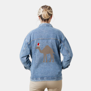 Veste En Jean Chameau de Noël mignon