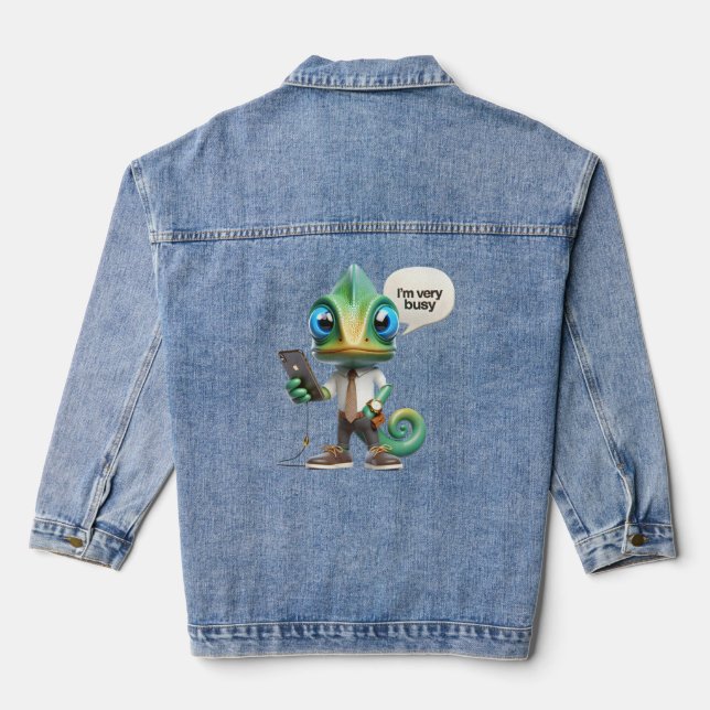 Veste En Jean Chameleon dans une Cravate (Verso)