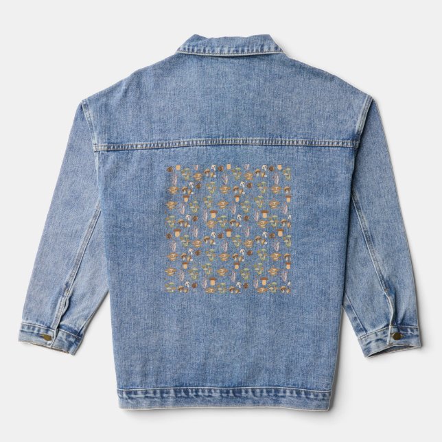 Veste En Jean Champignons assortés (Verso)