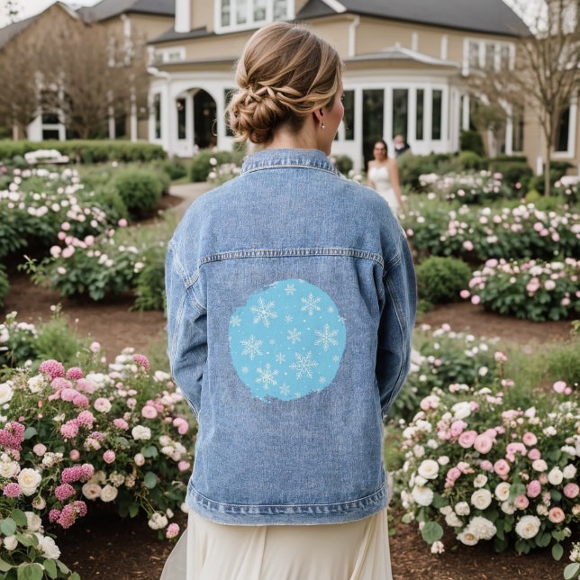 Veste En Jean Chanson de la Neige (Mariage Retour)