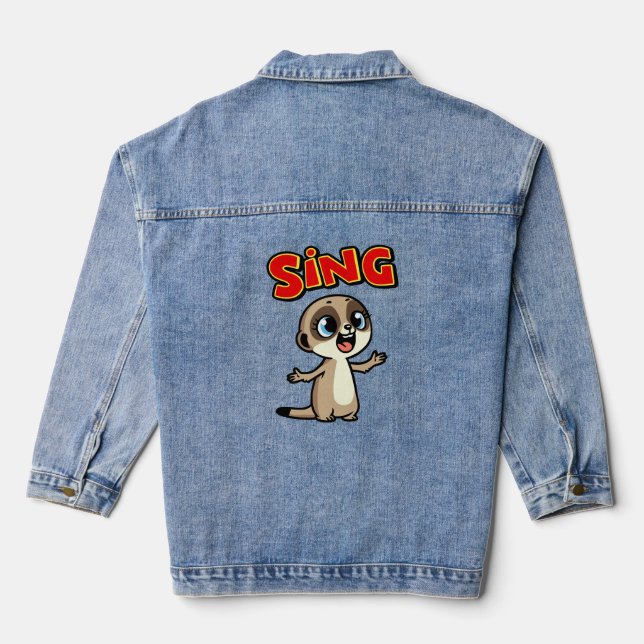 Veste En Jean Chanter Meerkat (Verso)