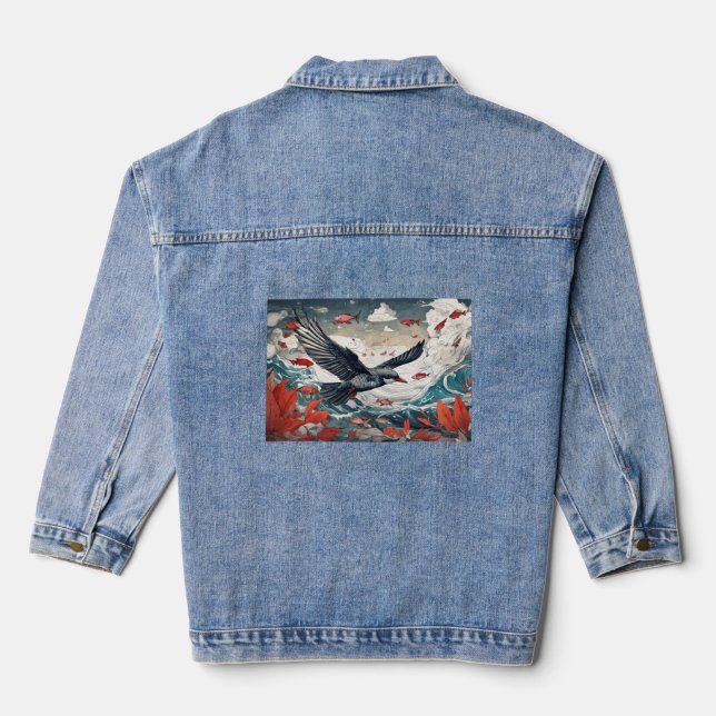 Veste En Jean Chaos de la guerre (Verso)