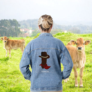 Veste En Jean Chapeau et bottes marron marron Country