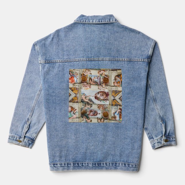 Veste En Jean Chapelle Sixtine Michelangelo - Vatican, Rome, Ita (Verso)