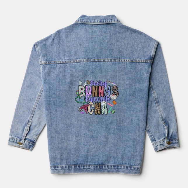 Veste En Jean Chaque Bunnys Favori CNA (Verso)