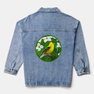 Veste En Jean Chardonneret d'Amérique en peinture d'hiver - Oise