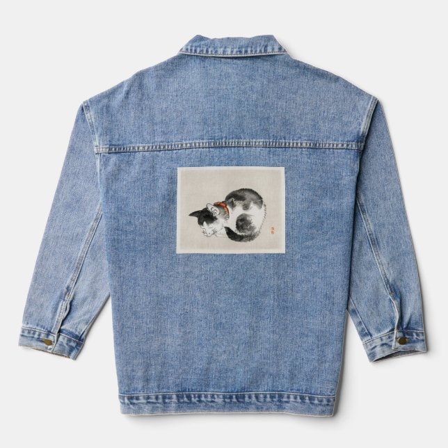 Veste En Jean Chat couché (Verso)